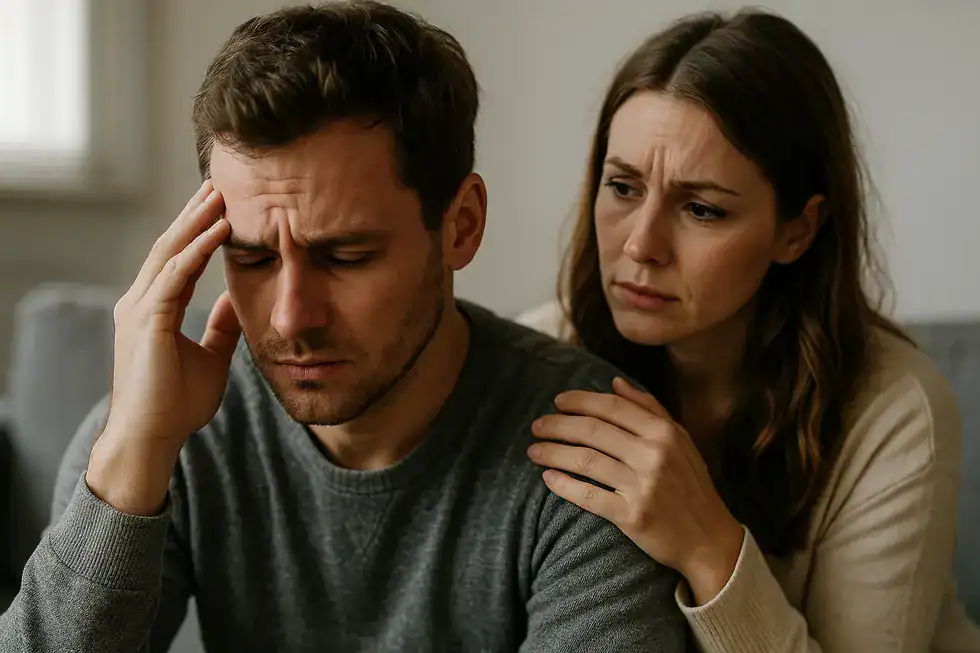 Ein Paar verbindet sich durch emotionalen Austausch und Empathie.