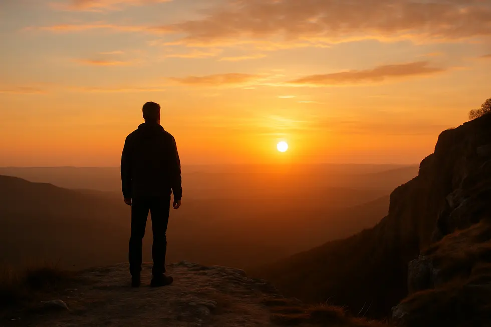 A person practicing mindfulness, symbolizing calmness and improved resilience.
