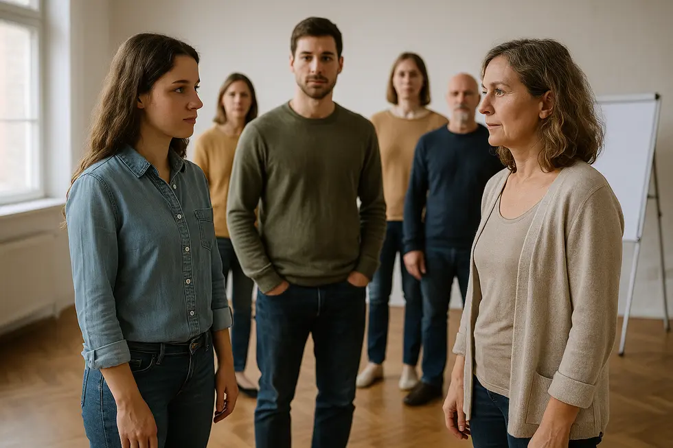 Familienmitglieder tauschen freundschaftlich Ideen aus und verstehen sich besser.