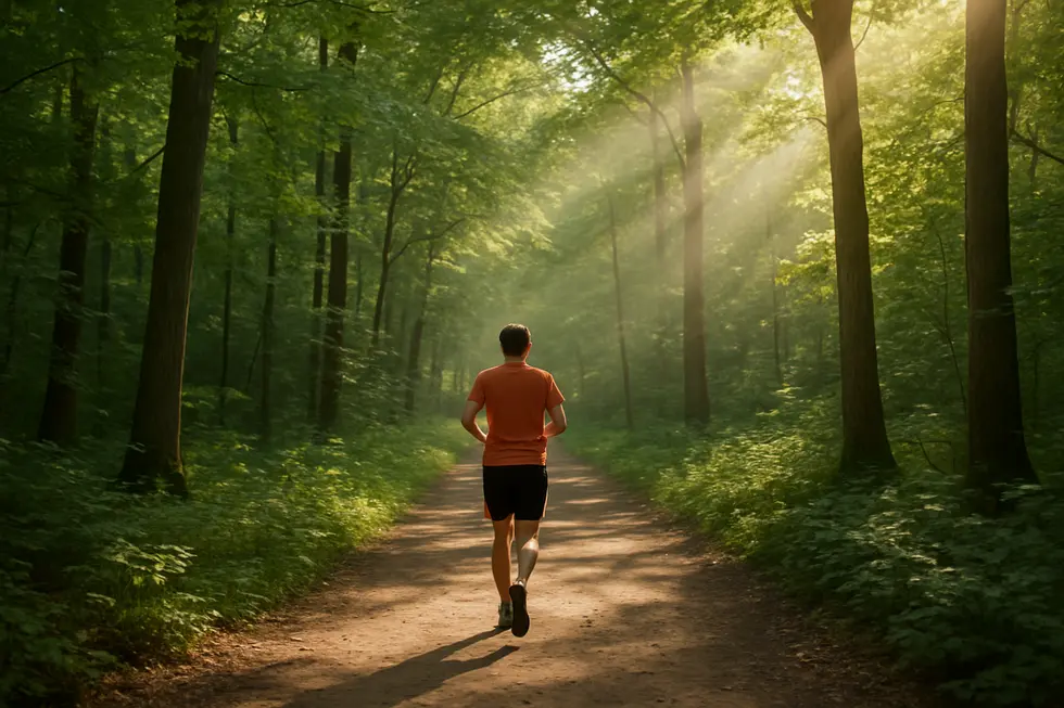 Jogging in nature as an effective strategy for building stress resistance.